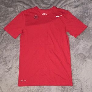 Red with white nike symbols